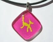 tripawds handmade three legged dog charm necklace
