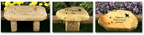 Garden Stone Pet Memorials Benches Pedestals