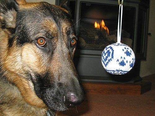 hand knitted ornaments support tripawds community