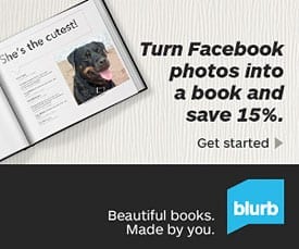 Facebook photo book Blurb Coupon