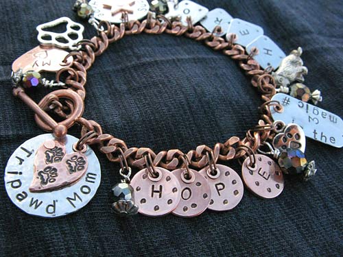 Tripawd Hero Hope Charm Bracelet