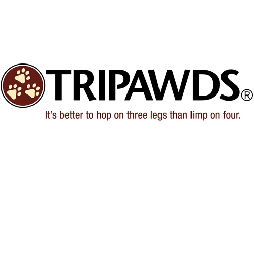 tripawds logo tagline t-shirt