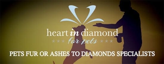Heart in Diamond Pet Memorial Fine Jewelry