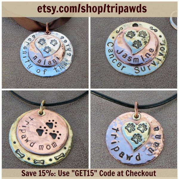 Tripawd custom jewelry