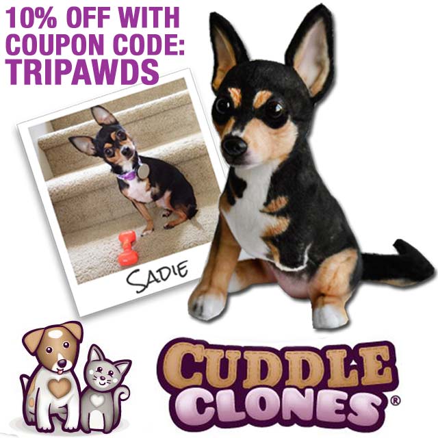 Cuddle Clones Coupons Save on Custom Plush Tripawds from a Photo