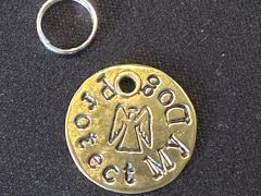 Protect My Dog Guardian Angel Collar Tag