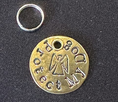 Protect My Dog Guardian Angel Collar Tag