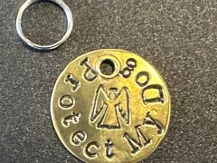 Protect My Dog Guardian Angel Collar Tag