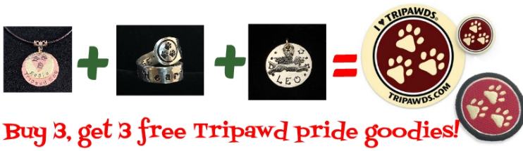 Tripawds jewelry cyber deal