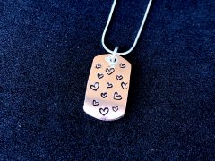 Tripawd Love Dog Tag Necklace