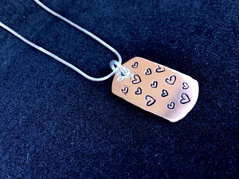 Tripawd Love Dog Tag Necklace