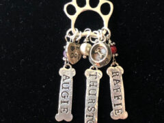 k9 dog paw print charm